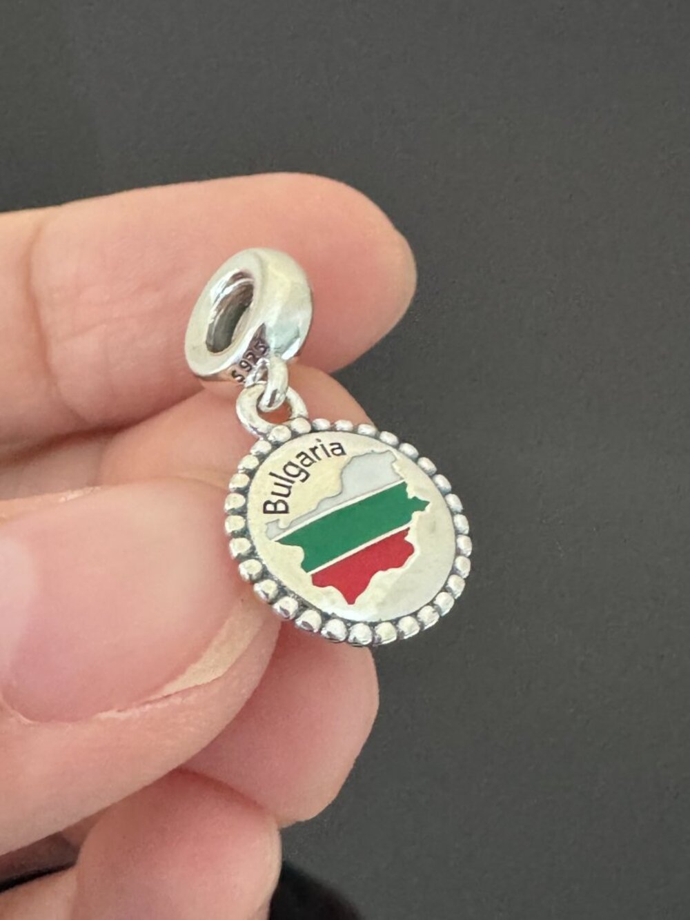 Pandora  Bulgaria Flag Exclusive Charm